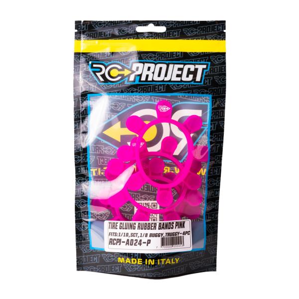 RC-Project Tire Gluing Rubber Bands Pink (4)